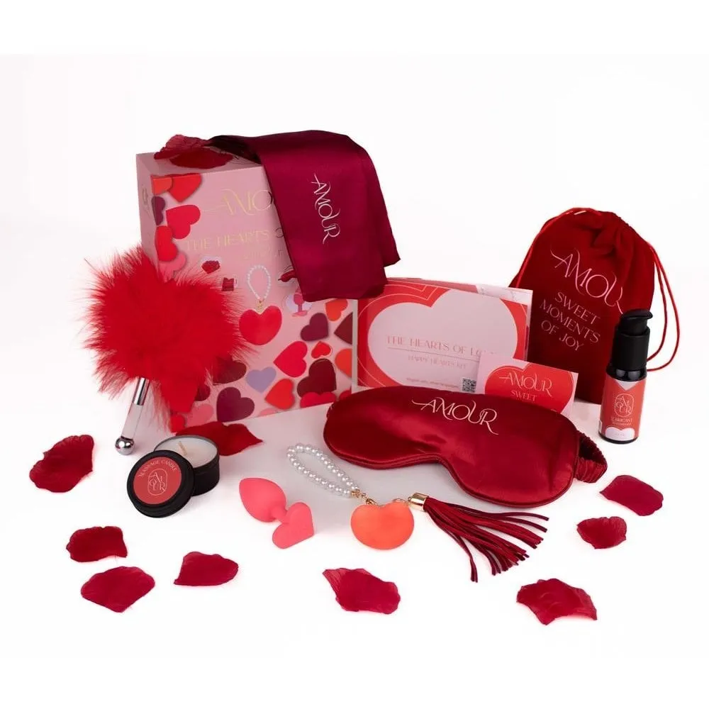 Набір еротичних гаджетів Dream Toys Amour The Hearts of Love, червоний 4 Набір еротичних гаджетів Dream Toys Amour The Hearts of Love, червоний - Зображення 2