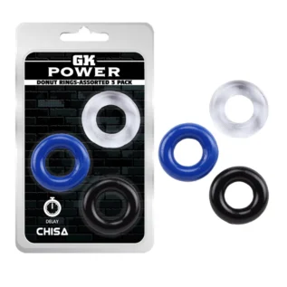 Набір ерекційних кілець Chisa GK Power 3 Pack, різнокольорові