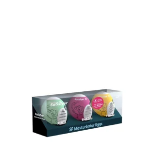 Alternative view of Набір мастурбаторів Satisfyer Masturbator Egg 3er Set: Riffle, Bubble, Fierce