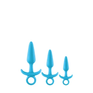 Alternative view of Набір анальних пробок, що світяться NS Novelties FIREFLY PRINCE KIT BLUE