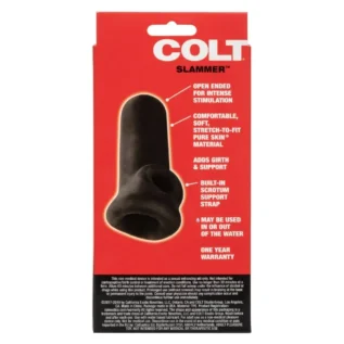 Насадка на член COLT Slammer із кріпленням на мошонці, чорна, 10.7 х 5 см 17 Насадка на член COLT Slammer із кріпленням на мошонці, чорна, 10.7 х 5 см - Зображення 8