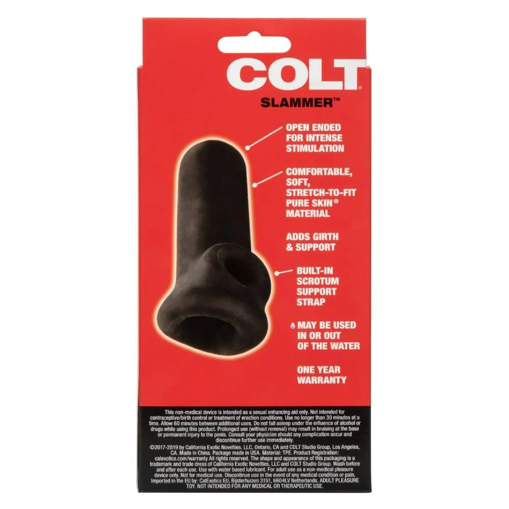 Насадка на член COLT Slammer із кріпленням на мошонці, чорна, 10.7 х 5 см 10 Насадка на член COLT Slammer із кріпленням на мошонці, чорна, 10.7 х 5 см - Зображення 8