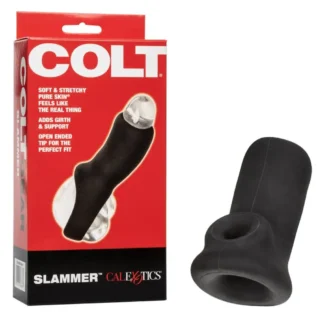 Насадка на член COLT Slammer із кріпленням на мошонці, чорна, 10.7 х 5 см 15 Насадка на член COLT Slammer із кріпленням на мошонці, чорна, 10.7 х 5 см - Зображення 6