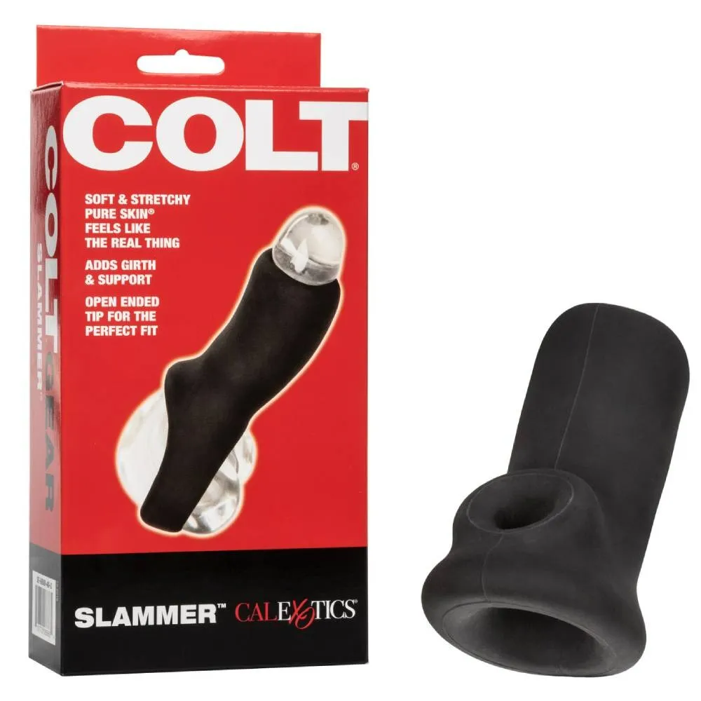 Насадка на член COLT Slammer із кріпленням на мошонці, чорна, 10.7 х 5 см 8 Насадка на член COLT Slammer із кріпленням на мошонці, чорна, 10.7 х 5 см - Зображення 6
