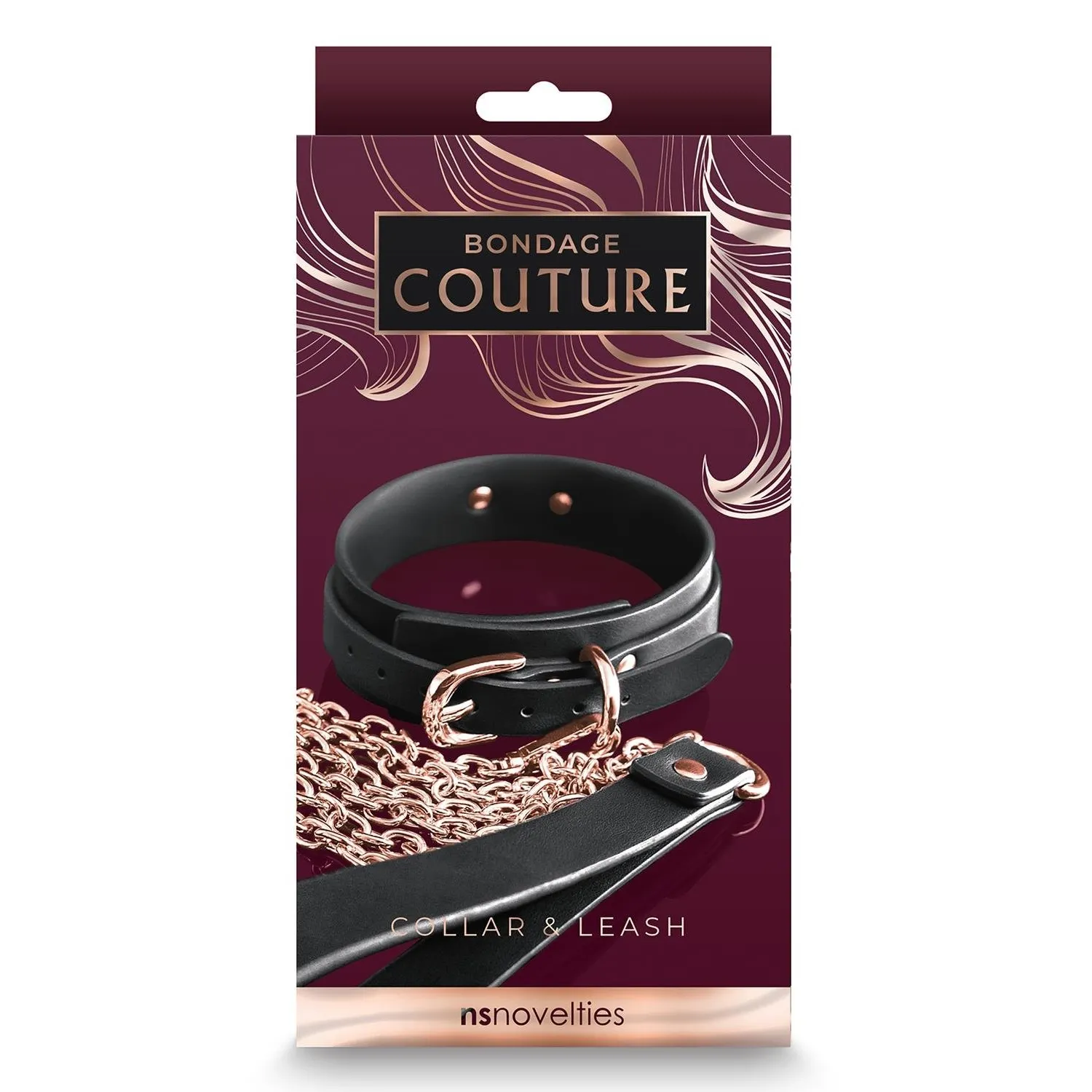 Нашийник з повідцем NS Novelties BONDAGE COUTURE COLLAR AND LEASH BLACK 3 Нашийник з повідцем NS Novelties BONDAGE COUTURE COLLAR AND LEASH BLACK