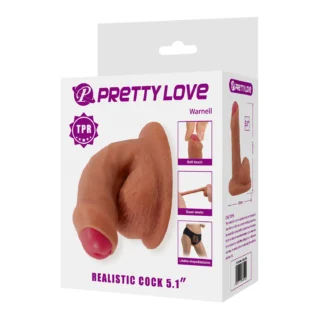 Фалоімітатор протез PRETTY LOVE реалістичний, еластичний, 13 см - Зображення 10