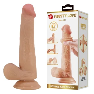 Реалістичний фалоімітатор Pretty Love Tallen, тілесний, 22 х 4 см