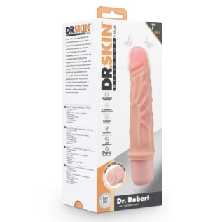 Реалістичний вібратор DR. SKIN SILICONE DR. ROBERT 19 см - Зображення 5