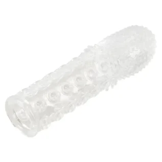 Alternative view of Рельєфна насадка на член You2Toys Crystal Skin Verlangerung із закритою головкою, прозора