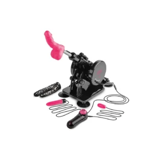 Alternative view of Секс-машина Dreamtoys Sex Room Sex Machine з насадками та пультом, чорна