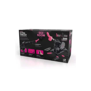 Секс-машина Dreamtoys Sex Room Sex Machine з насадками та пультом, чорна