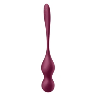 Кульки Кегеля з вібрацією Satisfyer Love Birds Vary та змінними вантажами, бордові - Зображення 5