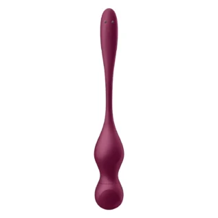 Кульки Кегеля з вібрацією Satisfyer Love Birds Vary та змінними вантажами, бордові - Зображення 4