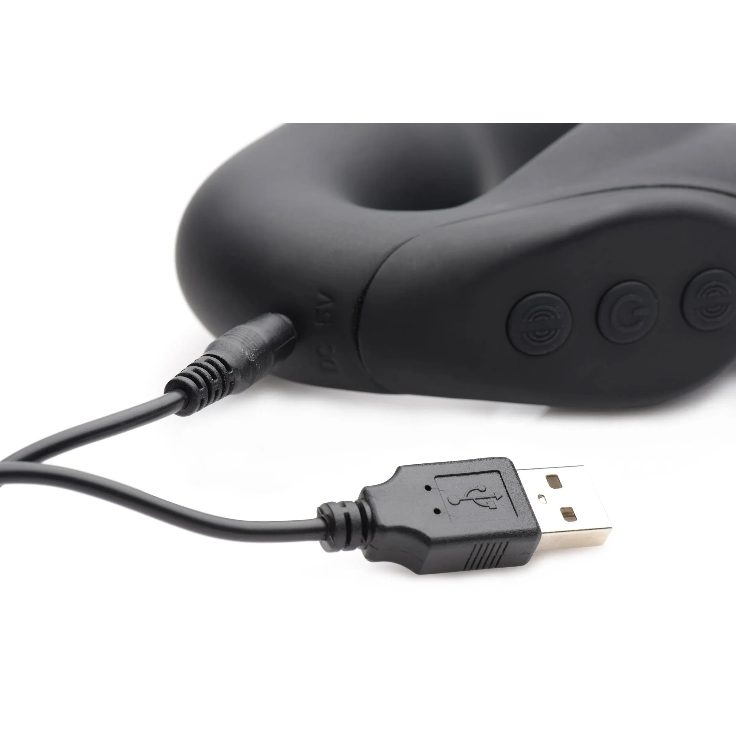 Страпон подвійний Evoke Vibrating Strapless Strap-On - Чорний 5 Страпон подвійний Evoke Vibrating Strapless Strap-On - Чорний - Зображення 3
