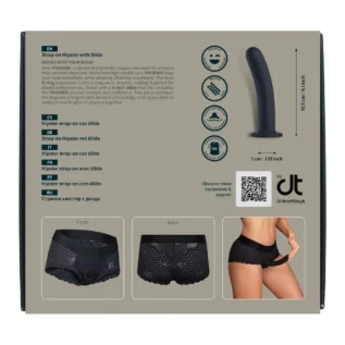 Страпон на мереживних трусиках Dream Toys Bold Phoenix, S, чорний, 15,5 × 3 см - Зображення 9