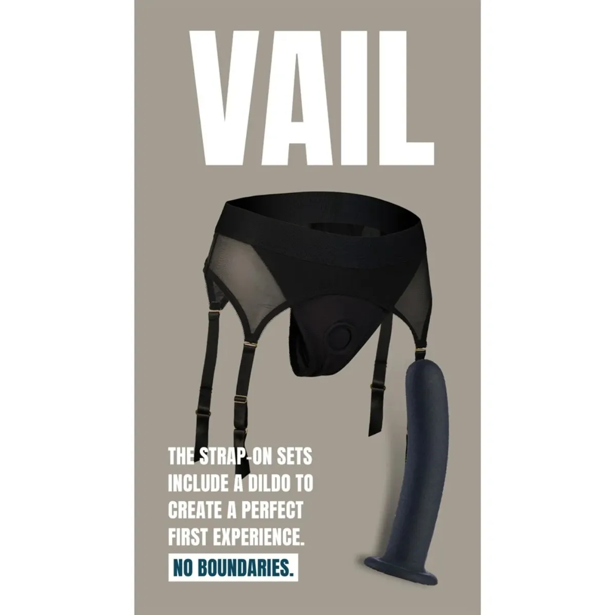Страпон із трусиками-підв'язками Dream Toys Bold Vail, чорний, розмір S 11 Страпон із трусиками-підв'язками Dream Toys Bold Vail, чорний, розмір S - Зображення 9
