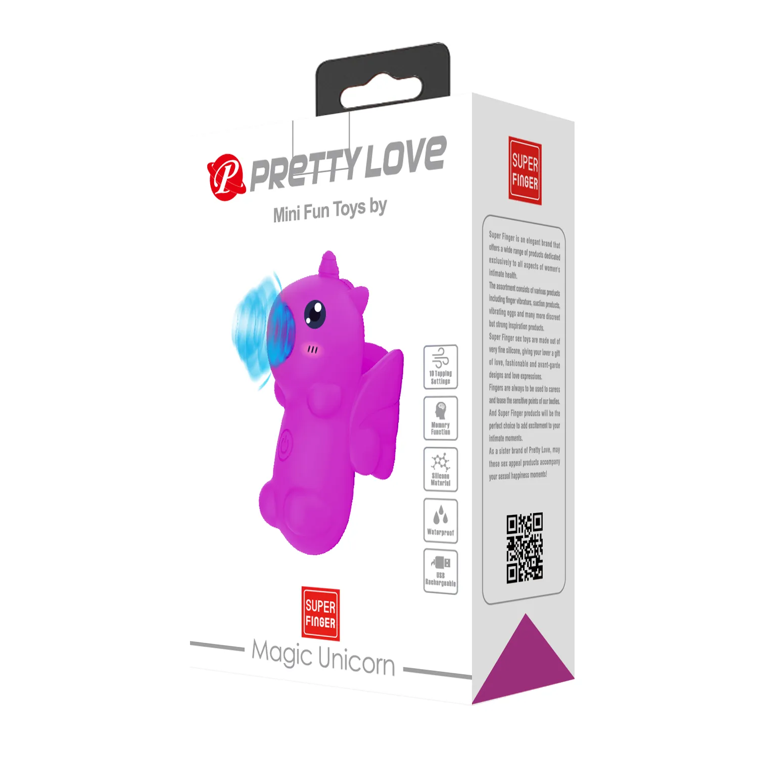 Стимулятор для клітора Pretty Love Magic Unicorn на палець, фуксія, 7.5 см 13 Стимулятор для клітора Pretty Love Magic Unicorn на палець, фуксія, 7.5 см - Зображення 11