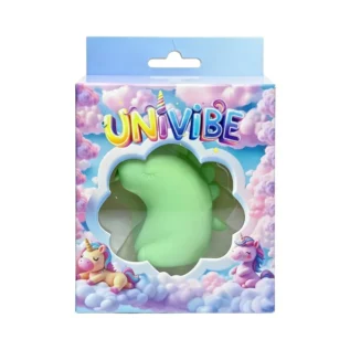 Стимулятор клітора з язичком UNIVIBE Єдиноріг, 10 режимів, зелений - Зображення 2