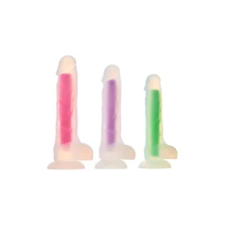 Фаллоімітатор люмінесцентний на присосці Dream Toys RADIANT Glow In The Dark рожевий - Зображення 7
