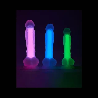Фаллоімітатор люмінесцентний на присосці Dream Toys RADIANT Glow In The Dark рожевий - Зображення 8