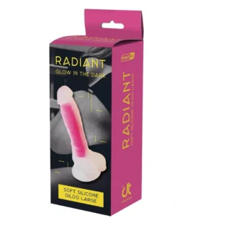 Фаллоімітатор люмінесцентний на присосці Dream Toys RADIANT Glow In The Dark рожевий - Зображення 9