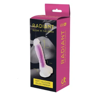 Фалоімітатор люмінесцентний на присосці Dream Toys RADIANT Glow In The Dark синій, М - Зображення 6