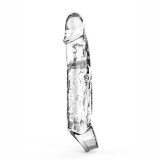 Alternative view of Насадка, що подовжує, на пеніс ToyJoy Get Real Extension Sleeve Large з петлею на мошонку, прозора