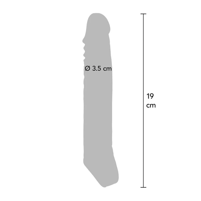 Насадка, що подовжує, на пеніс ToyJoy Get Real Extension Sleeve Large з петлею на мошонку, бежева 7 Насадка, що подовжує, на пеніс ToyJoy Get Real Extension Sleeve Large з петлею на мошонку, бежева - Зображення 5
