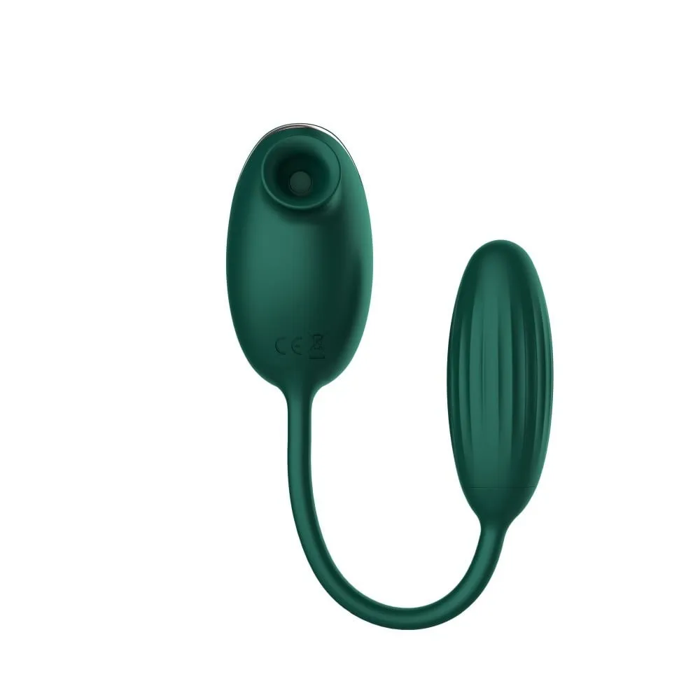 Вакуумний стимулятор із віброяйцем High End Suction Love Egg GREEN 6 Вакуумний стимулятор із віброяйцем High End Suction Love Egg GREEN - Зображення 4