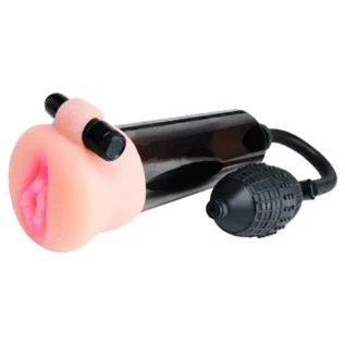 Alternative view of Вакуумна помпа чоловіча Pipedream з вібрацією та набором реалістичних насадок, чорна