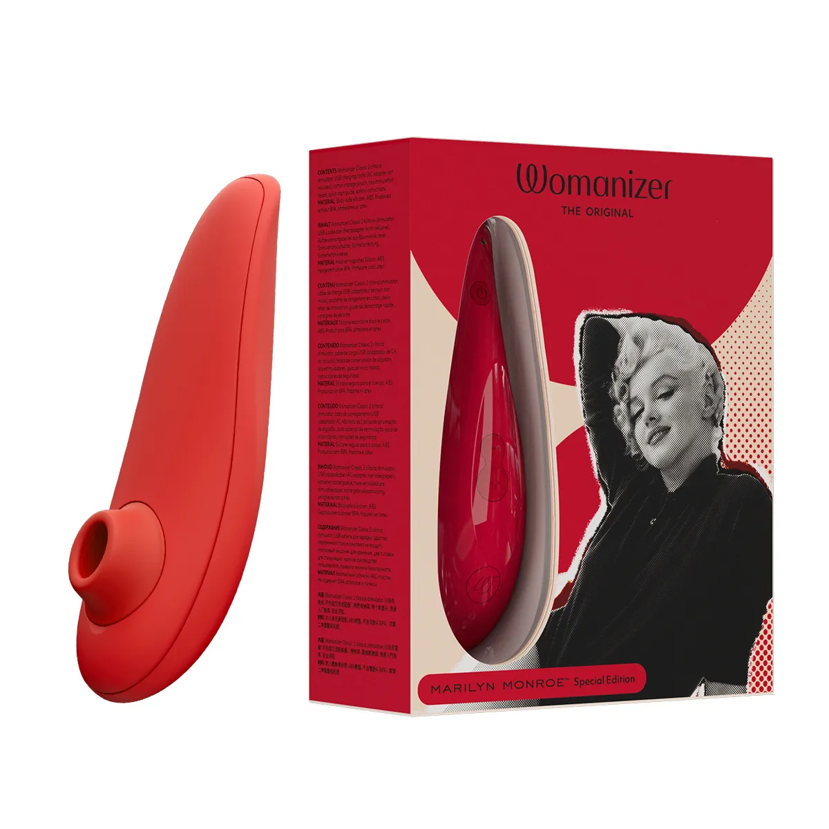 Вакуумний стимулятор клітора Womanizer Marilyn Monroe Vivid Red 3 Вакуумний стимулятор клітора Womanizer Marilyn Monroe Vivid Red