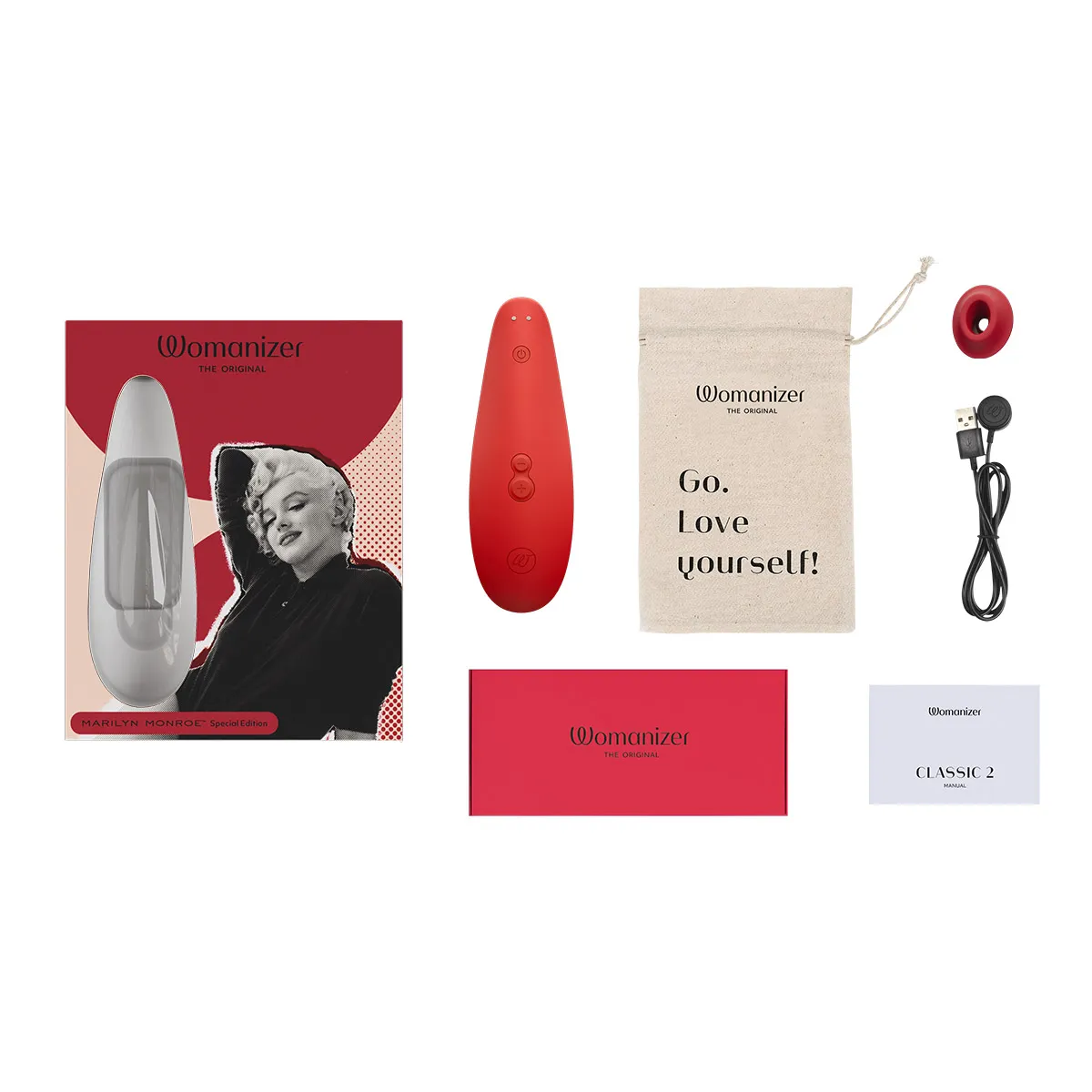 Вакуумний стимулятор клітора Womanizer Marilyn Monroe Vivid Red 14 Вакуумний стимулятор клітора Womanizer Marilyn Monroe Vivid Red - Зображення 12