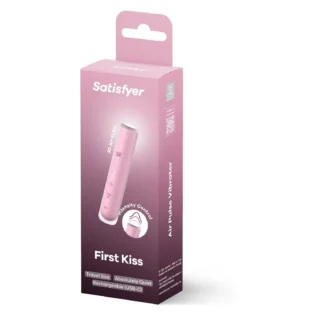 Вакуумний стимулятор Satisfyer First Kiss для клітора, рожевий, 12.5 х 2.5 см 12 Вакуумний стимулятор Satisfyer First Kiss для клітора, рожевий, 12.5 х 2.5 см - Зображення 5