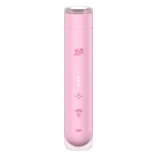 Вакуумний стимулятор Satisfyer First Kiss для клітора, рожевий, 12.5 х 2.5 см
