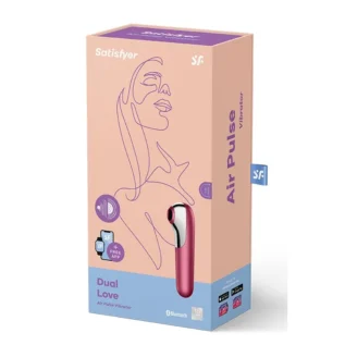 Вакуумний кліторальний стимулятор SATISFYER DUAL LOVE червоний 21 Вакуумний кліторальний стимулятор SATISFYER DUAL LOVE червоний - Зображення 10