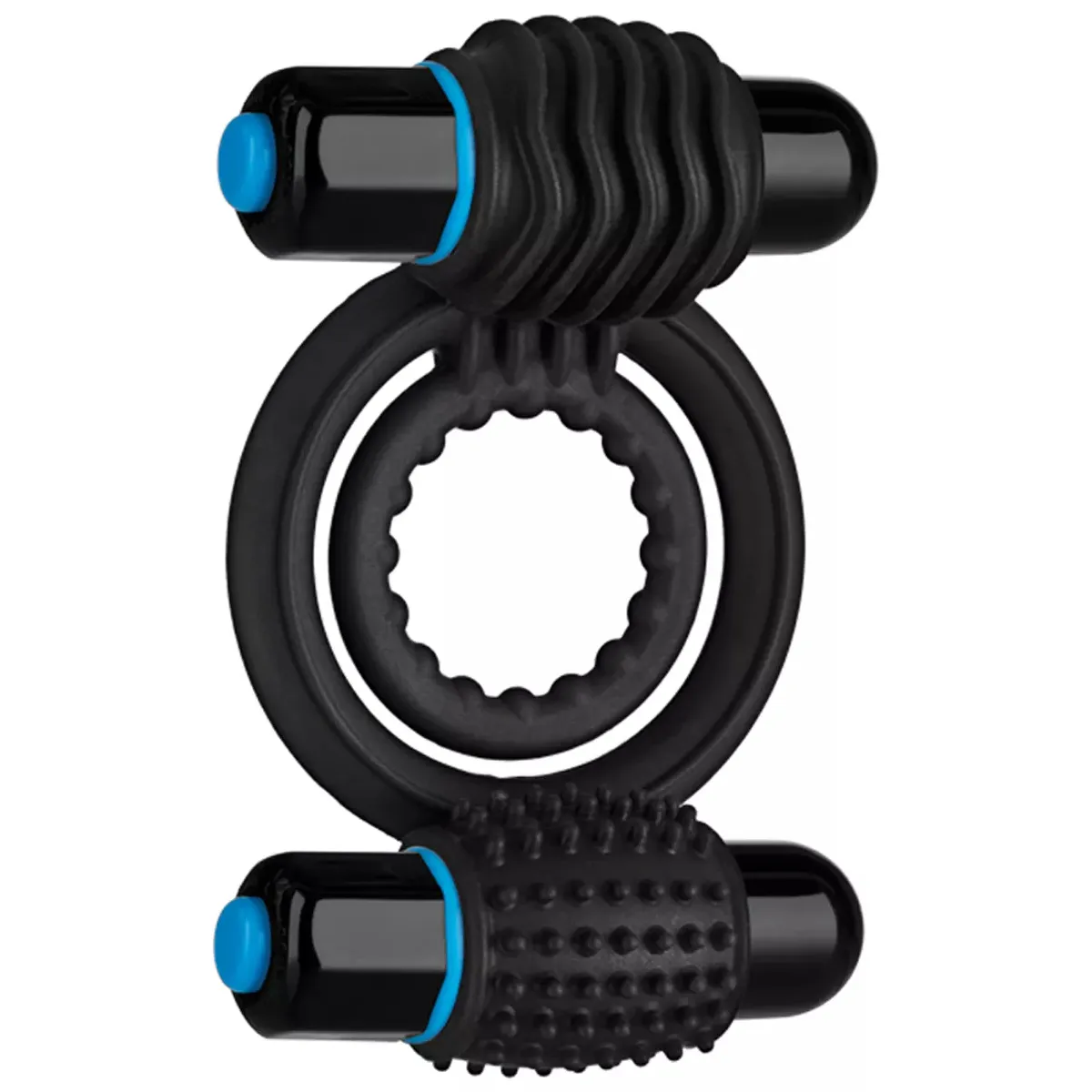 Ерекційне кільце з вібрацією Vibrating Double C-Ring - Black 3 Ерекційне кільце з вібрацією Vibrating Double C-Ring - Black