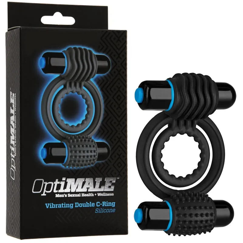 Ерекційне кільце з вібрацією Vibrating Double C-Ring - Black 5 Ерекційне кільце з вібрацією Vibrating Double C-Ring - Black - Зображення 3