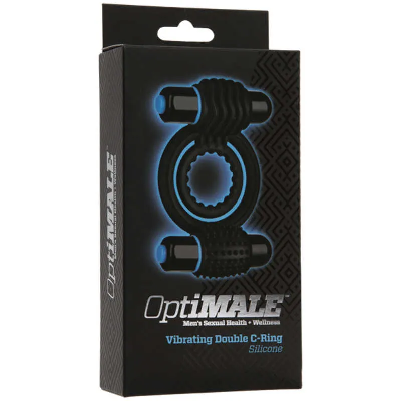 Ерекційне кільце з вібрацією Vibrating Double C-Ring - Black 6 Ерекційне кільце з вібрацією Vibrating Double C-Ring - Black - Зображення 4