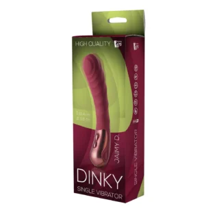 Alternative view of Вібратор для точки G рельєфний, Dream Toys Dinky Single Vibrator Jaimy D, бордовий