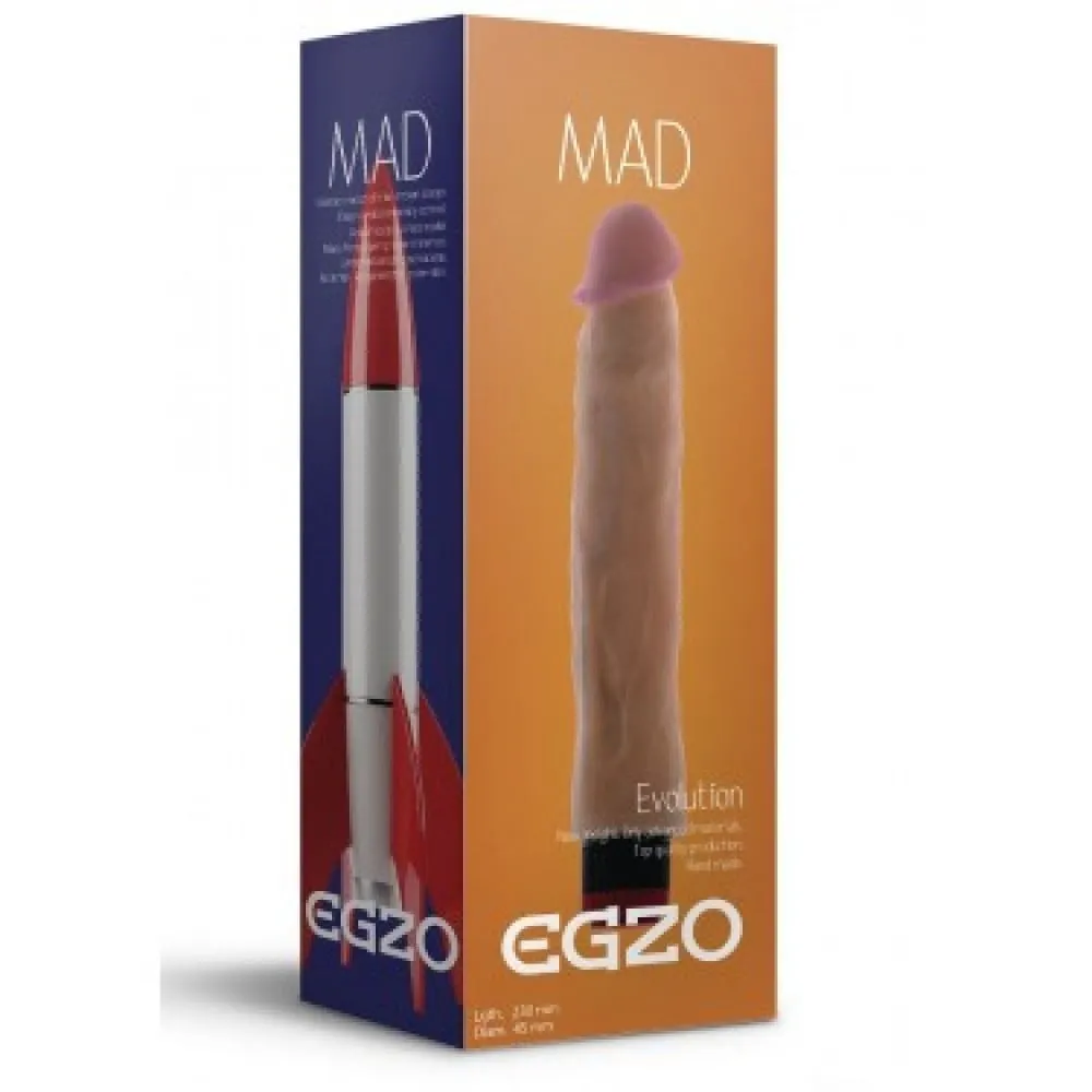 Вібратор реалістичний EGZO MAD Ciberskin на батарейках 7 Вібратор реалістичний EGZO MAD Ciberskin на батарейках - Зображення 5