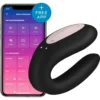 Зображення Вібромасажер для пар Satisfyer Double Joy, чорний