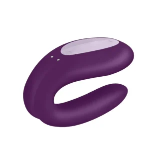 Вібромасажер для пар Satisfyer Double Joy працює від програми, фіолетовий - Зображення 4