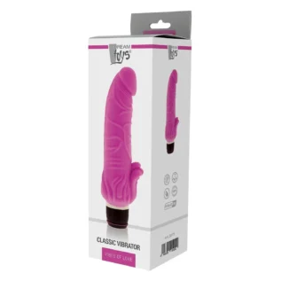 Вібромасажер класичний із стимулятором клітора DreamToys VIBES OF LOVE рожевий