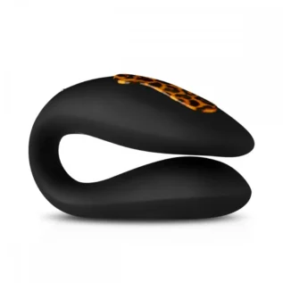Вібратор для пар Zuna Couples Vibrator із сумочкою, чорний, Leopard - Зображення 4