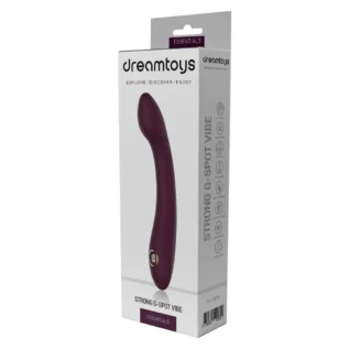 Вібратор для точки G Dream Toys Essentials зі стразами, бордовий, 21,8 × 3,6 см - Зображення 2