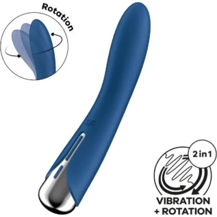 Alternative view of Вібратор для точки G, що обертається Satisfyer Spinning Vibe 1, синій