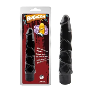 Вібратор реалістичний гелевий Chisa Rubicon Ignite Vibrating Cock, чорний