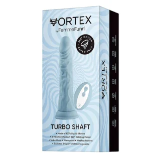 Класичний вібратор на присосці Femme Funn Vortex Turbo Shaft з бездротовим пультом, блакитний 11 Класичний вібратор на присосці Femme Funn Vortex Turbo Shaft з бездротовим пультом, блакитний - Зображення 5