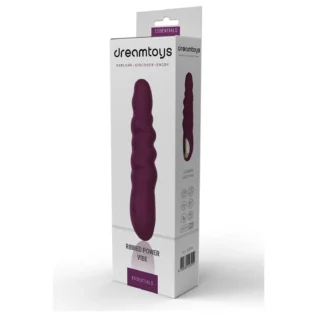 Класичний вібратор рельєфний Dream Toys ESSENTIALS Ripped Power Vibe, фіолетовий