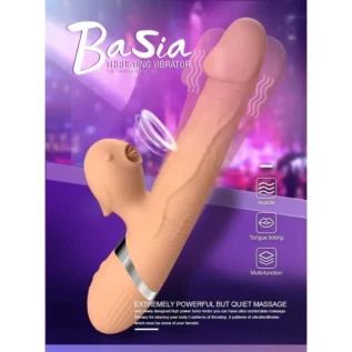 Alternative view of Вібратор-кролик Basia 2 in 1 USB 9 режимів вібрації та 5 швидкостей руху